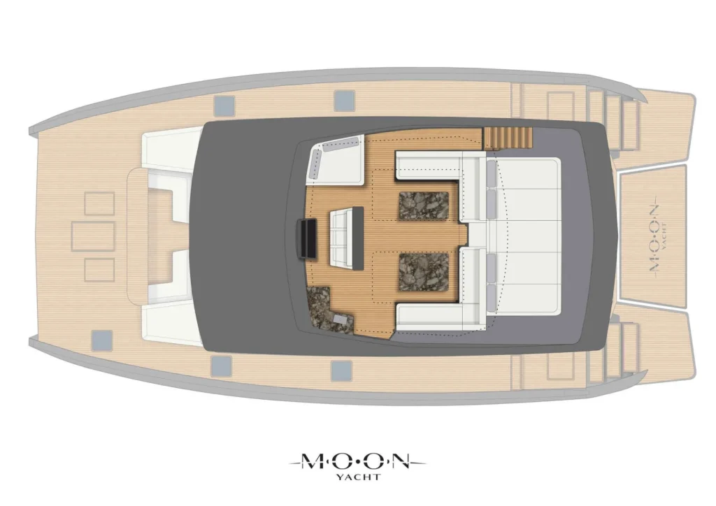 Arctic Moon flybridge layout