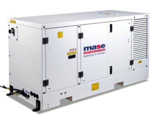 Mase generator with white enclosure